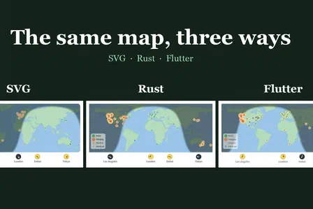The Same Map, Three Ways: SVG, Rust and Flutter